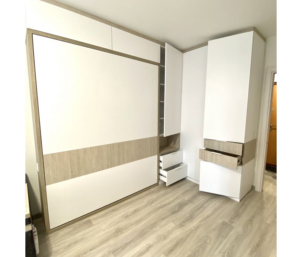 Кровать трансформер со шкафом: Фаниполь