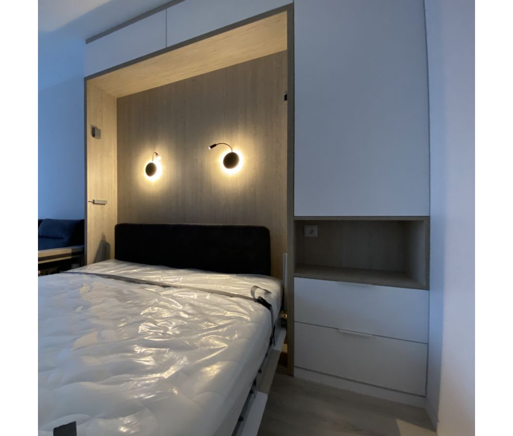 Кровать трансформер со шкафом: Фаниполь