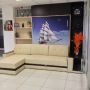 Шкаф трансформер с диваном-столом УФ-печать