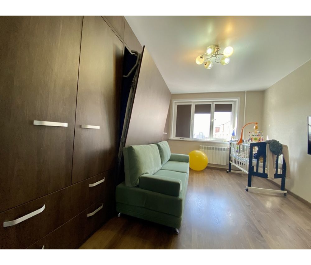 Кровать трансформер со шкафами и диваном в гостиную: ул. Бурдейного, д.11