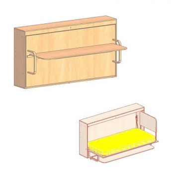 Механизм стол- кровати трансформер  "Carat" (стол вниз)