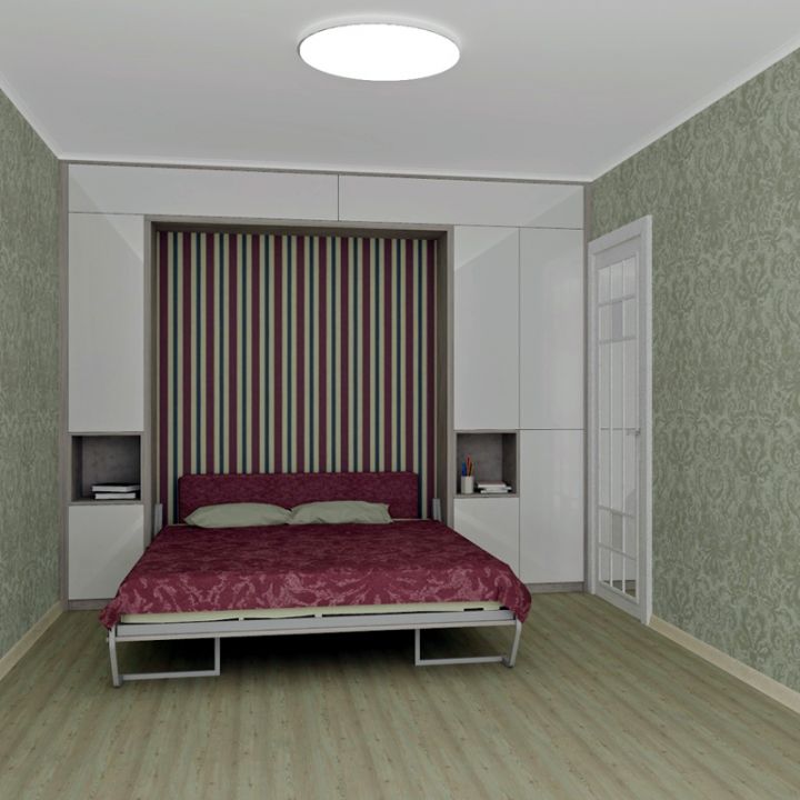 Кровать со шкафами